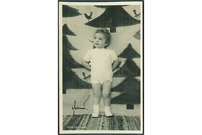 Prins Carl Gustaf. Hermes no. 123. Fotokort. 