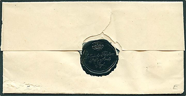 1852. Tjenestebrev mærket K.T.m.A. fra Lolland-Falsters Stift med antiqua Nykjöbing paa Falster d. 27.4.1852 til Vaale pr. Gaabense. Skrivelse vedr. godtgørelse for udskreven hest. På bagsiden sort laksegl.