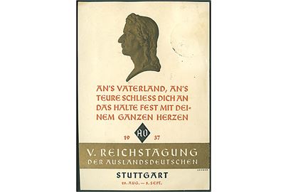 V. Reichstagung der Ausländsdeutschen. Stuttgart 1937. U/no.