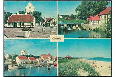 Klostertorvet, Vandmøllen, Havne/strandparti i Sæby, Egon Kristiansen no. 143 623 012. 