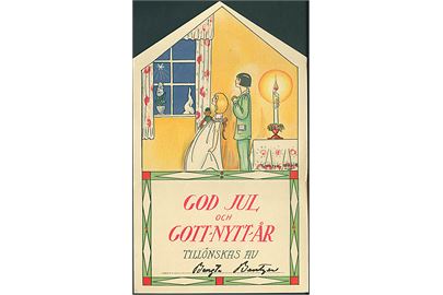 Yvonne Millde: God Jul och Gott - Nytt - År. U/no. 19,4 x 11, 6 cm. 
