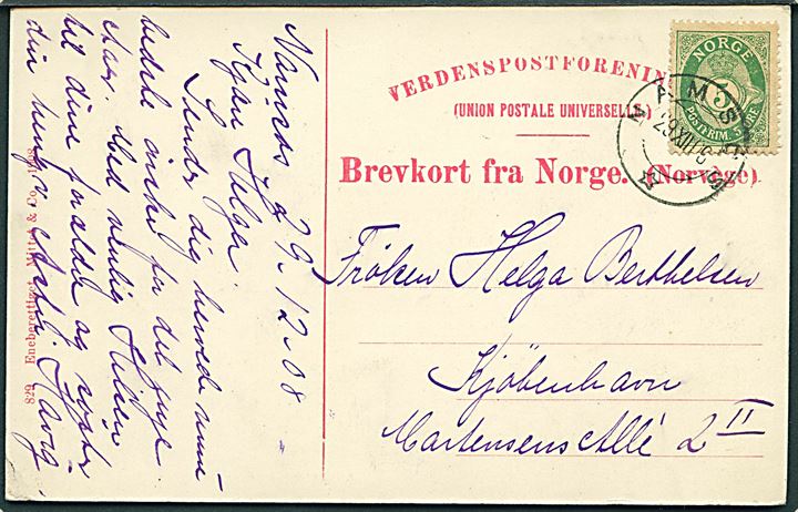 Torghatten, Nordland i Norge. Mittet & Co. no. 829. 