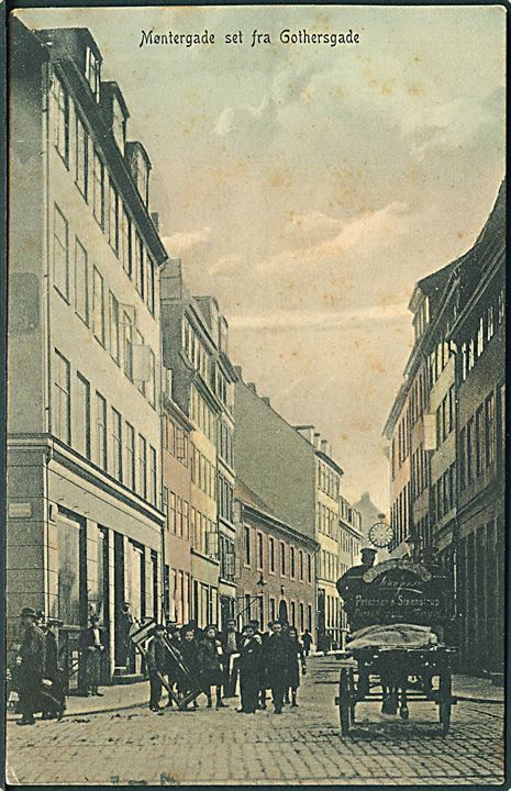 Møntergade set fra Gothersgade, København. Peter Alstrups no. 9562. 