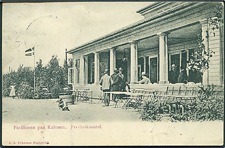 Pavillonen paa Kalvøen, Frederikssund. J. J. Ebbesens Boghandel no. 3474.  