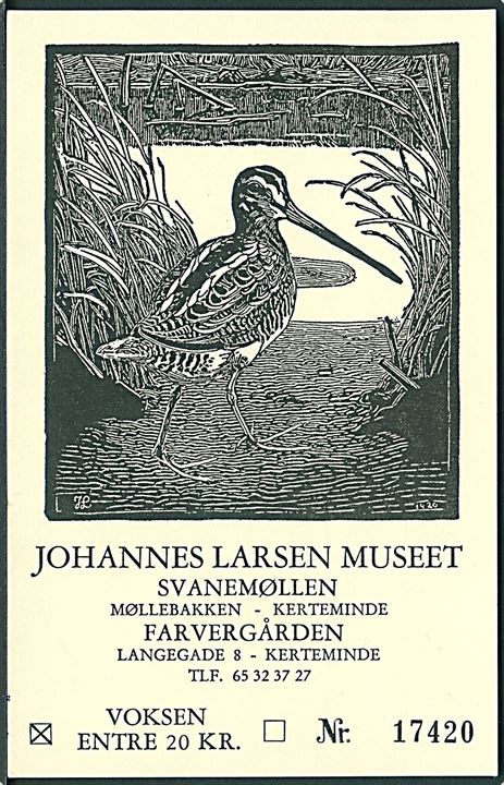 Johannes Larsen Museet, Svanemøllen i Kerteminde. No. 17420. 