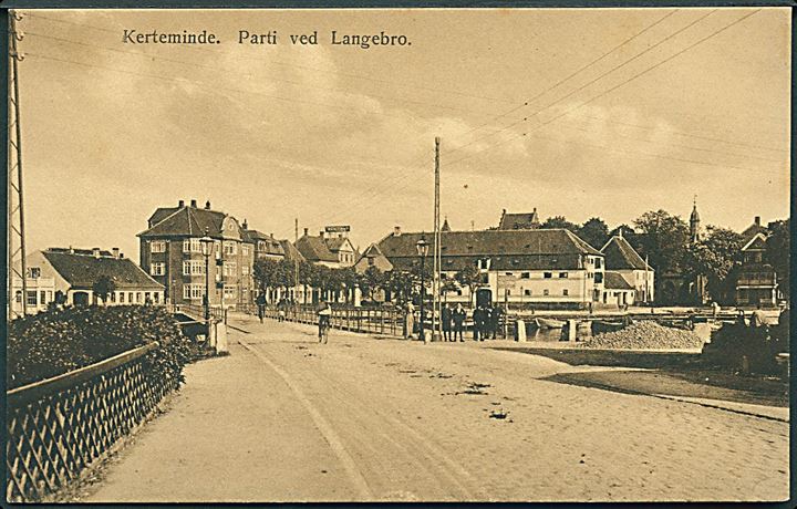 Parti ved Langebro, Kerteminde. Johs. Brorsens Forlag no. 1331. 