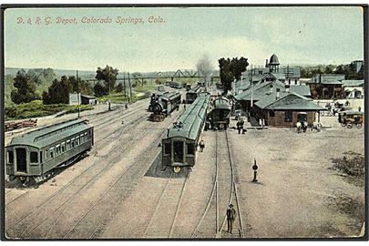 Tog ved Colorado Springs Depot, U.S.A. No. 252-1503.