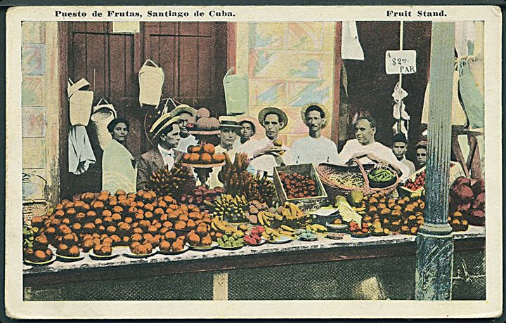 Puesto de Frutas, Santiago de Cuba. Fruit Stand. Renacimiento no. 52. 