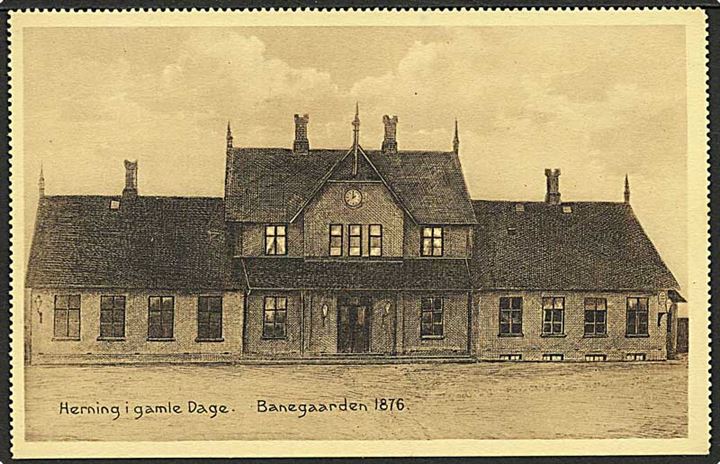 Herning Banegaard anno 1876. H. Matthiesen no. 2