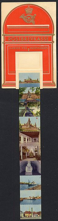 Postkasse Hilsen fra Helsingør med 10 miniature-prospekter. Stenders serie 2.