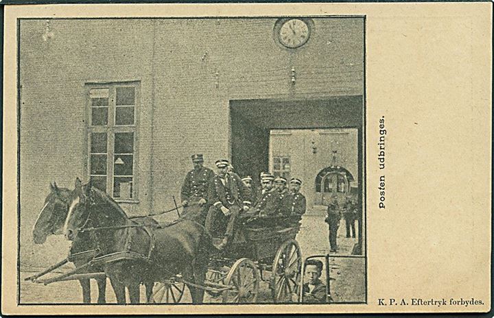 Købh., Posten udbringes. Københavns Postbudes Alderdomshjem d. 1.8.1903. u/no. Kvalitet 8