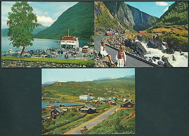 Welcome to Norway. 10 Color Cards. (Geilo - Hardangervidda - Måbødalen - Kinsarvik - Utne). Uden adresselinier. Normann Kunstforlag art F. M. 5. 10,2 x 7,3 cm. 