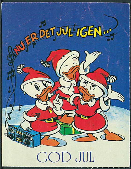 Walt Disney: God Jul. Rip, Rap og Rup synger: Nu er det jul igen.... Walt Disney Productions u/no. 