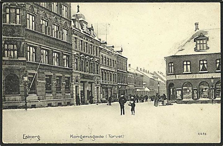 Parti fra Kongensgade i Esbjerg. No. 4488.