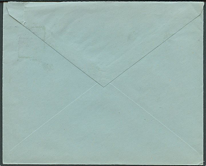 20 øre Karavel på brev stemplet Viborg d. 28.5.1941 til Herning. Briefstempel: Dienststelle Feldpostnr. L 14568 L.G.Postamt Hamburg 1 = Fliegerhorst-Kommandantur (E) 21/XI stationeret på flyvepladsen i Grove.