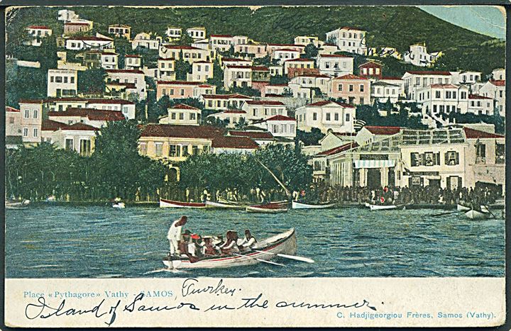 Place Pythagore Vathy, Samos. C. Ha hjigeorgiou Frères. 