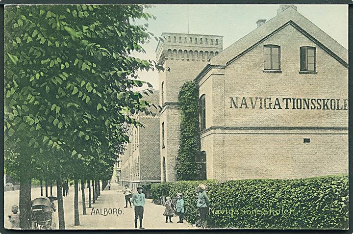 Aalborg Navigations skolen. Stenders nr. 15443.