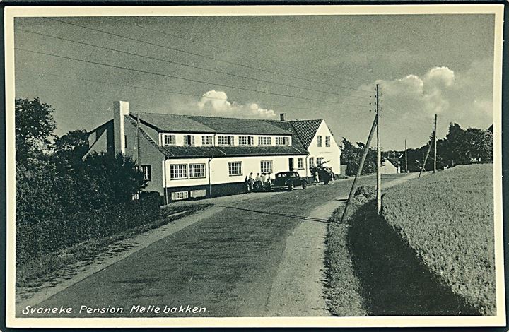 Svaneke med Pension Møllebakken, Bornholm. Stenders, Bornholm no. 279. 