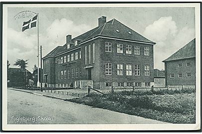 Skolen i Fuglebjerg. Stenders no. 75622. 