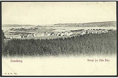Udsigt fra Høje Bøge i Svendborg. W.K.F. no. 954.
