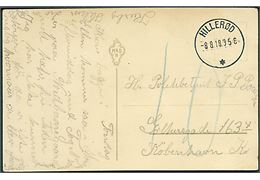 Ufrankeret brevkort med brotype IIIb Hillerød * d. 8.8.1918 til København. Udtakseret i 10 øre porto.