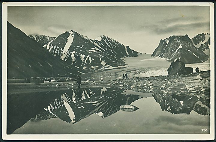 Svalbard. Magdalenefjord. CM&S no. 258. Frankeret med 20 øre Løve stemplet Ny-Ålesund d. 27.7.1935 til Wien, Østrig.