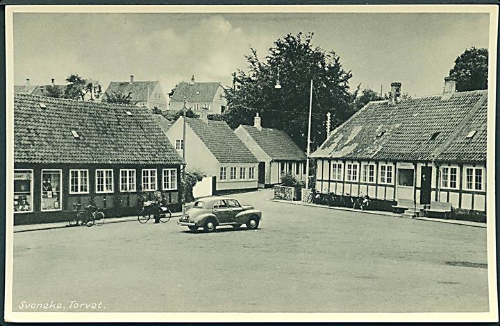 Torvet i Svaneke, Bornholm. Stenders, Bornholm no. 631. 