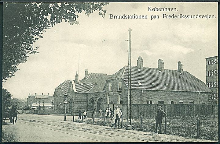 Brandstationen paa Frederikssundsvejen, København. Asger Koefoed u/no. 