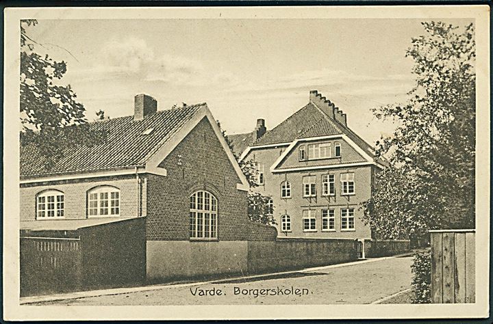 Borgerskolen i Varde. Stenders no. 36379. 