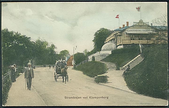 Strandvejen ved Klampenborg. Stenders no. 3428. 