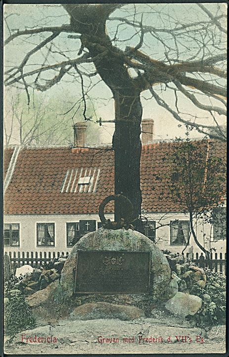 Graven med Frederik d. VII's Eg, Fredericia. Warburgs Kunstforlag no. 581. 