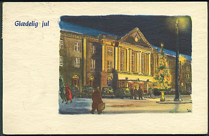 Illa Winkelhorn: Glædelig Jul. Aarhus Hovedbanegaard. Stenders u/no. 