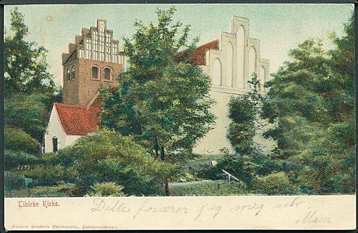 Tibirke Kirke. Albert Jensens Boghandel no. 2294. 