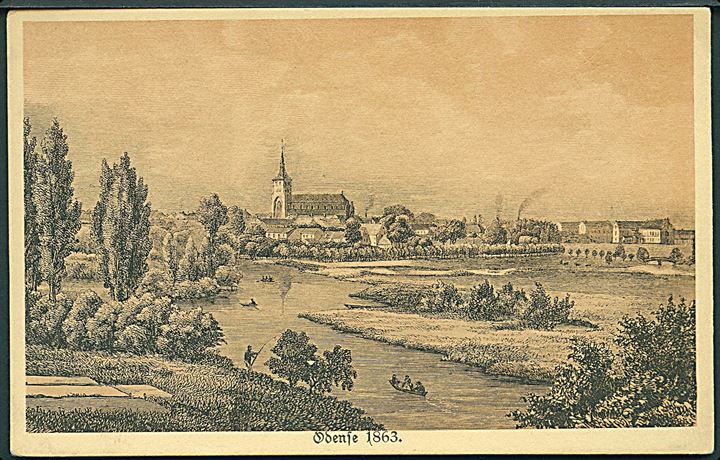 Odense 1863. Stenders, serie fra gamle Dage no. 26881. 