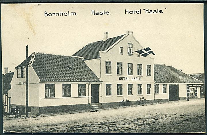 Bornholm. Hotel Hasle og Hasle Smørforsyning, Hasle. Stenders no. 64. 