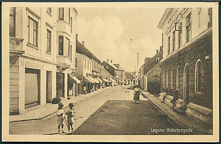 Løgstør med Østerbrogade. Stenders no. 51312. 
