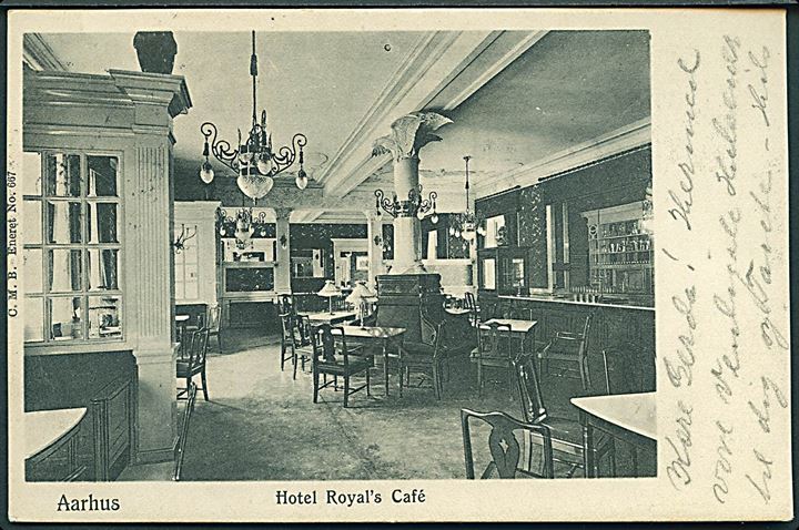 Aarhus. Hotel Royals Cafe. C. M. B. no. 667. 