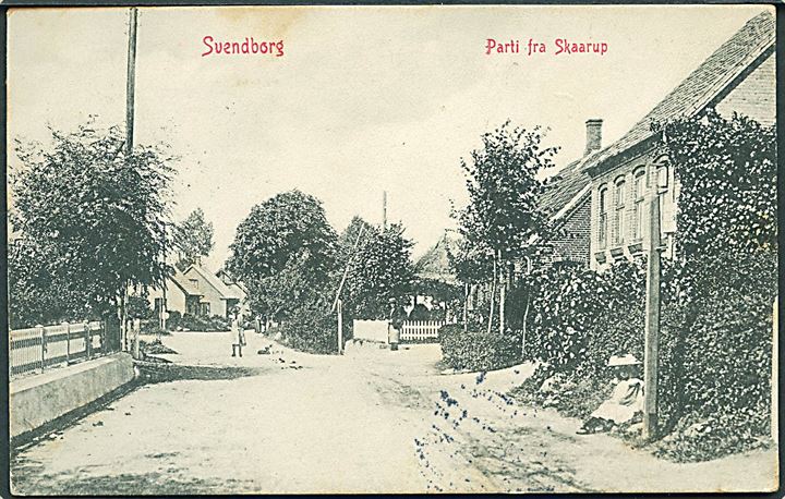 Svendborg. Parti fra Skaarup. Warburgs Kunstforlag no. 4613. 
