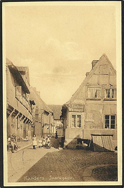 Parti fra Snaregade i Randers. Stenders no. 11734.