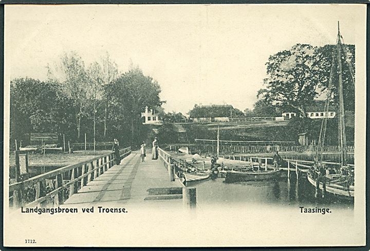 Taasinge. Landgangsbroen ved Troense. No. 1712. 