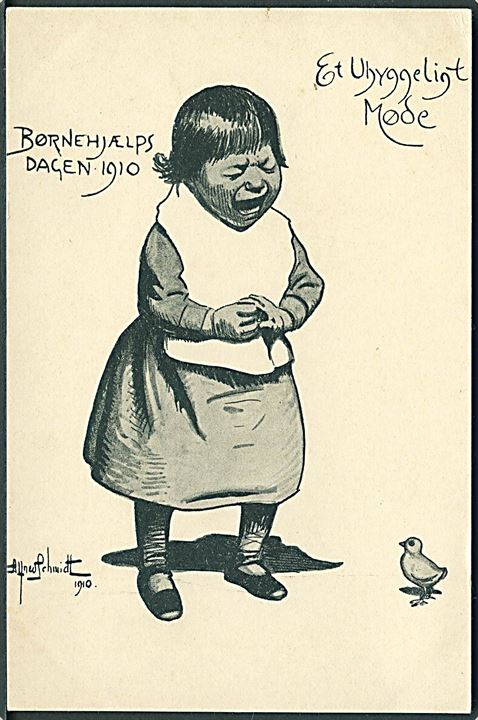 Alfred Schmidt: Børnehjælpsdagen 1910 Et uhyggeligt møde. Chr. J. Cato u/no. 