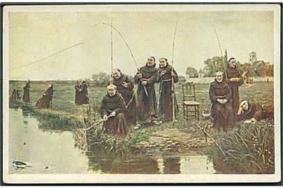 Sadler, W. D.: Thursday, munke på fiskeri. J. Plichta no. 1058.