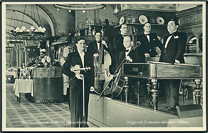 København. Restaurant de la Reine (Donauhallen). Ungarnsk orkester Wiener - Aften. Alex Vincents no. 5 C. 