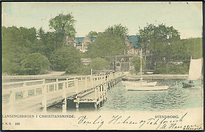 Svendborg. Landingsbroen i Christiansminde. H. H. O. no. 168. 