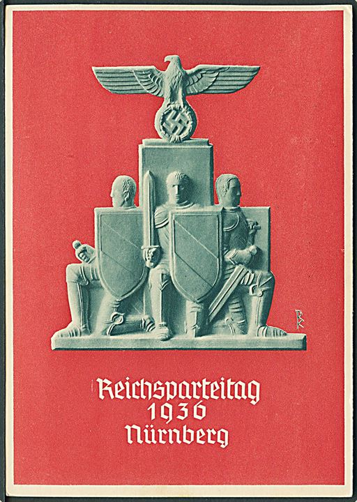 Reichsparteitag Nürnberg 1936. Festpostkarte stemplet Nürnberg.