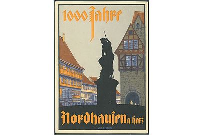 Nordhausen a. Harz 1000 Jahre. 5 pfg. helsags-festpostkarte. Ubrugt.