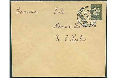 15 kop. Arbejder på brev fra Saratov d. 22.6.1933 til Nomme, Estland.