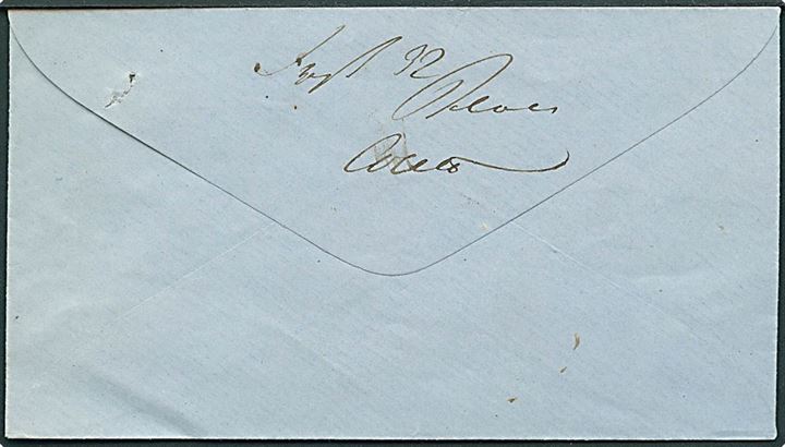 1861. Ufrankeret pakkefølgebrev med antiqua Helsingør d. 17.4.1861 for pakke på 1 pund 16 lot mærket Uden Værdi til Christiania, Norge. Ingen portopåtegninger.