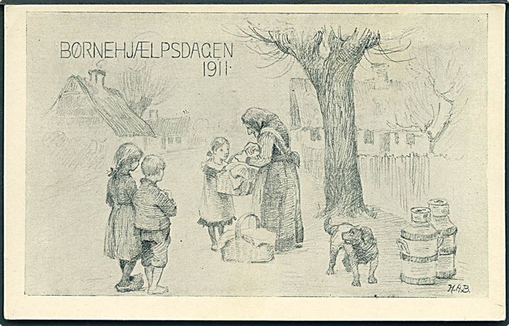 H. A. B.: Børnehjælpsdagen 1911. Chr. J. Cato u/no. 