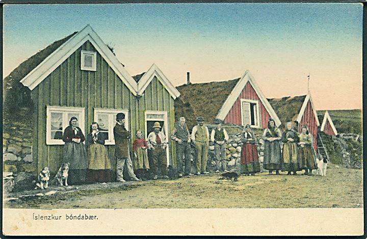 Parti fra Islandsk gård. Johnson & Kaaber nr. 16741.